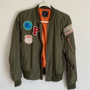 Iris Army Green Bomber jacket